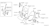 Diagram for 1995 Infiniti Q45 Seat Belt - 86885-77U60