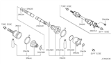 Diagram for 1995 Infiniti Q45 Axle Shaft - 39704-60U60