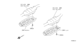 Diagram for Infiniti Q45 Exhaust Heat Shield - 20852-67U00