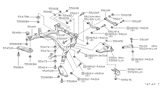 Diagram for 1993 Infiniti Q45 Lateral Link - 55110-60U01