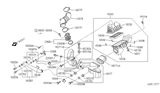 Diagram for Infiniti Q45 Air Duct - 16585-60U07
