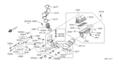 Diagram for 1993 Infiniti Q45 Air Duct - 16585-60U07