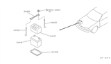 Diagram for 1996 Infiniti Q45 Battery Tray - 24428-60U00