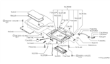 Diagram for 1994 Infiniti Q45 Weather Strip - 91246-60U00