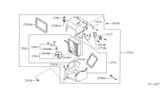 Diagram for 1992 Infiniti Q45 Evaporator - 27280-60U02