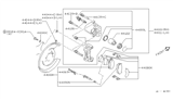 Diagram for Infiniti Brake Caliper Repair Kit - 44120-73L25