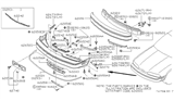 Diagram for Infiniti Q45 Bumper - F2022-67U25
