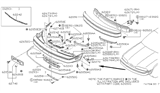 Diagram for 1991 Infiniti Q45 License Plate - 96210-60U01