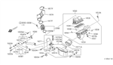 Diagram for Infiniti Q45 Air Duct - 16554-60U05