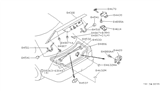 Diagram for Infiniti Q45 Door Hinge - 84400-60U01