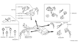 Diagram for Infiniti Q45 Door Lock Cylinder - 84660-60U26