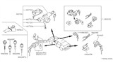 Diagram for 1996 Infiniti Q45 Trunk Lock Cylinder - 84660-60U26