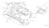 Diagram for 1996 Infiniti Q45 Body Mount Hole Plug - 80874-61U00