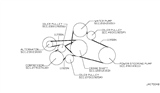 Diagram for 1992 Infiniti Q45 Serpentine Belt - 11920-60U00