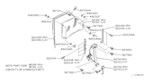 Diagram for Infiniti Q45 Window Run - 82240-68U01