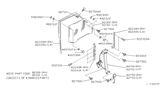 Diagram for 1994 Infiniti Q45 Window Motor - 82730-60U00