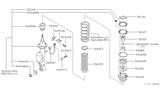 Diagram for Infiniti Q45 Bump Stop - 54050-62U20