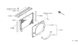 Diagram for 1990 Infiniti Q45 Fan Shroud - 21477-60U00