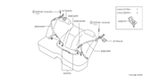 Diagram for 1991 Infiniti Q45 Seat Belt - 88842-60U00