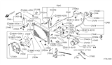 Diagram for 1994 Infiniti Q45 A/C Hose - 92443-60U00