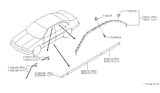 Diagram for 1990 Infiniti Q45 Door Moldings - 82870-60U02