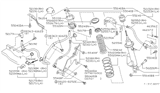 Diagram for 1994 Infiniti Q45 Shock Absorber - 52153-67U25