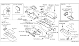 Diagram for 1993 Infiniti Q45 Center Console Base - 96910-60U01