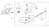 Diagram for 1992 Infiniti Q45 Master Cylinder Repair Kit - 46011-60U28