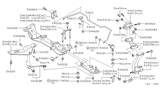 Diagram for 1993 Infiniti Q45 Sway Bar Bracket - 54614-60U05