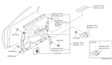 Diagram for 1990 Infiniti Q45 Armrest - 80940-60U60