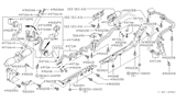 Diagram for 1994 Infiniti Q45 Power Steering Hose - 49711-63U10