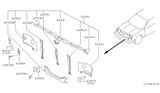 Diagram for Infiniti Q45 Radiator Support - 62512-60U00