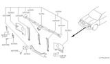 Diagram for 1992 Infiniti Q45 Radiator Support - 62512-60U00