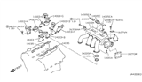 Diagram for 1992 Infiniti Q45 Intake Manifold Gasket - 14032-60U00