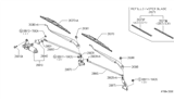 Diagram for Infiniti Q45 Wiper Pivot - 28860-60U00