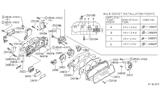 Diagram for 1996 Infiniti Q45 Instrument Cluster - 24825-67U81