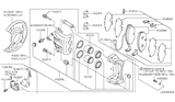 Diagram for Infiniti Brake Caliper Repair Kit - 41120-64U25