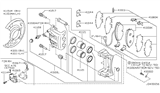 Diagram for Infiniti Q45 Brake Dust Shields - 41151-60U00