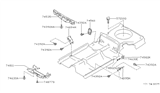 Diagram for 1993 Infiniti Q45 Engine Cover - 75890-60U00