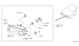 Diagram for 1995 Infiniti Q45 Headlight - 26075-67U20