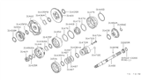 Diagram for 1999 Infiniti QX4 Transfer Case Output Shaft Snap Ring - 31506-41X01