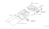 Diagram for Infiniti Q45 Floor Pan - 74514-60U30