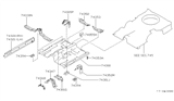 Diagram for 1991 Infiniti Q45 Floor Pan - 74312-60U30