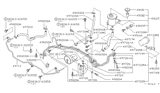 Diagram for 1991 Infiniti Q45 Power Steering Hose - 49721-60U15