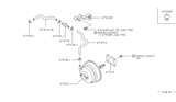 Diagram for Infiniti Q45 Brake Booster Vacuum Hose - 47471-60U00