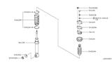 Diagram for Infiniti Q45 Shock And Strut Mount - 56115-60U05