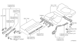 Diagram for Infiniti I30 Rear Crossmember - 75650-4Y900