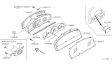 Diagram for Infiniti I35 Instrument Cluster - 24820-5Y701