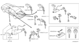 Diagram for 2001 Infiniti I30 Door Lock Switch - 80603-2Y900