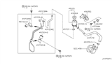 Diagram for Infiniti I30 Power Steering Hose - 49717-2Y000